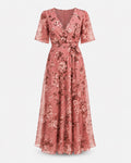 The Delphine Dress — Floral Petite Maxi Dress
