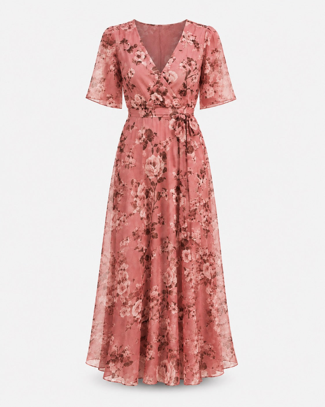 The Delphine Dress — Floral Petite Maxi Dress