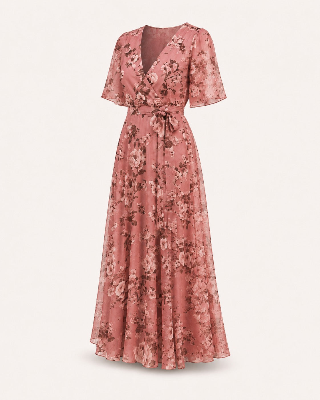 The Delphine Dress — Floral Petite Maxi Dress