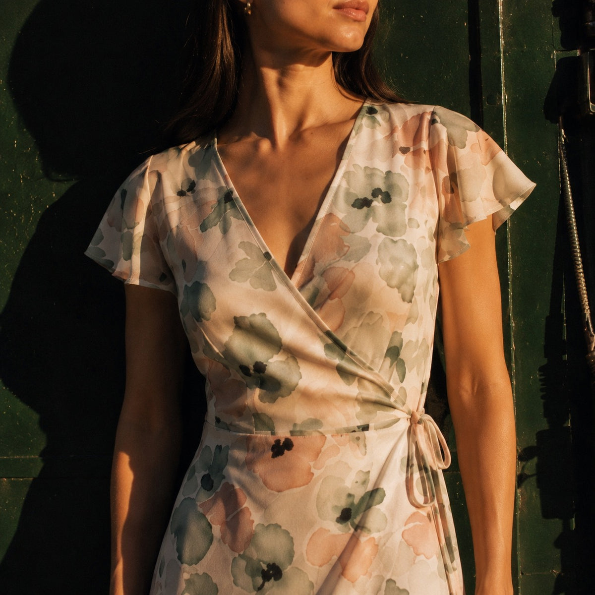 The Camille Dress — Petite Floral Midi Dress