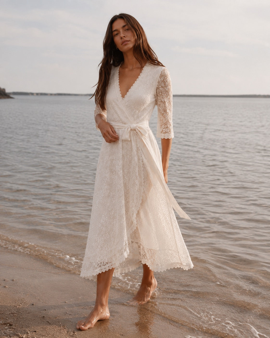 The Maribel Lace Dress — Petite Lace Maxi Dress