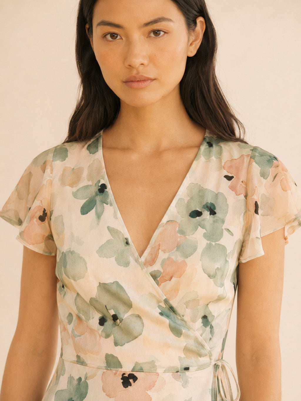The Camille Dress — Petite Floral Midi Dress