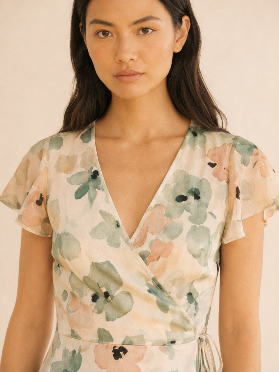 The Camille Dress — Petite Floral Midi Dress