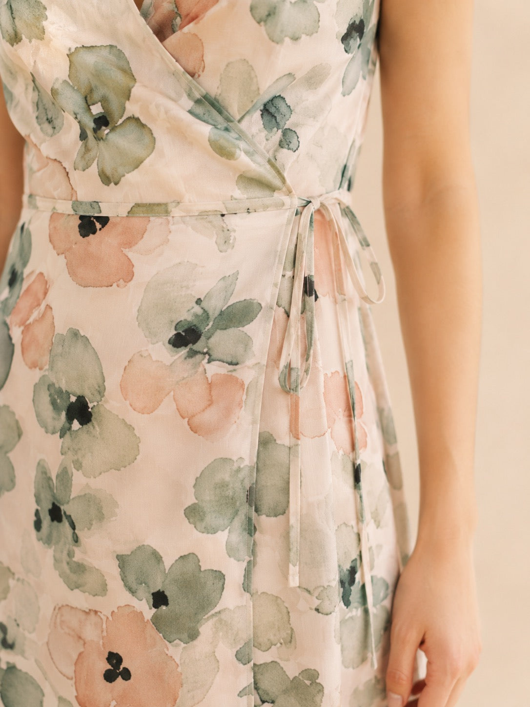 The Camille Dress — Petite Floral Midi Dress