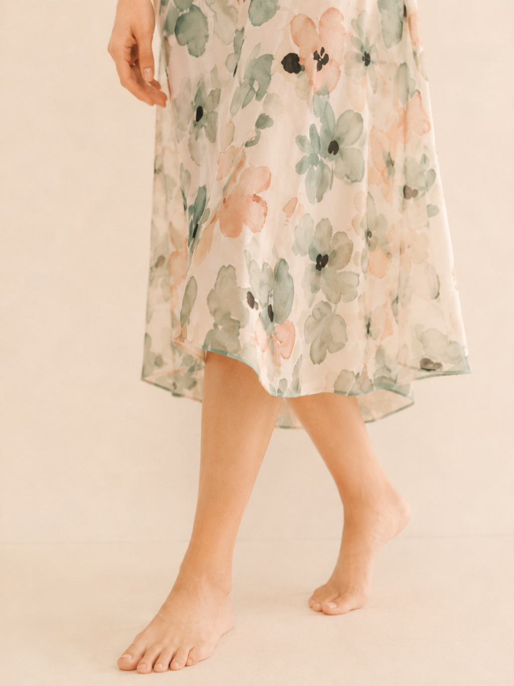The Camille Dress — Petite Floral Midi Dress