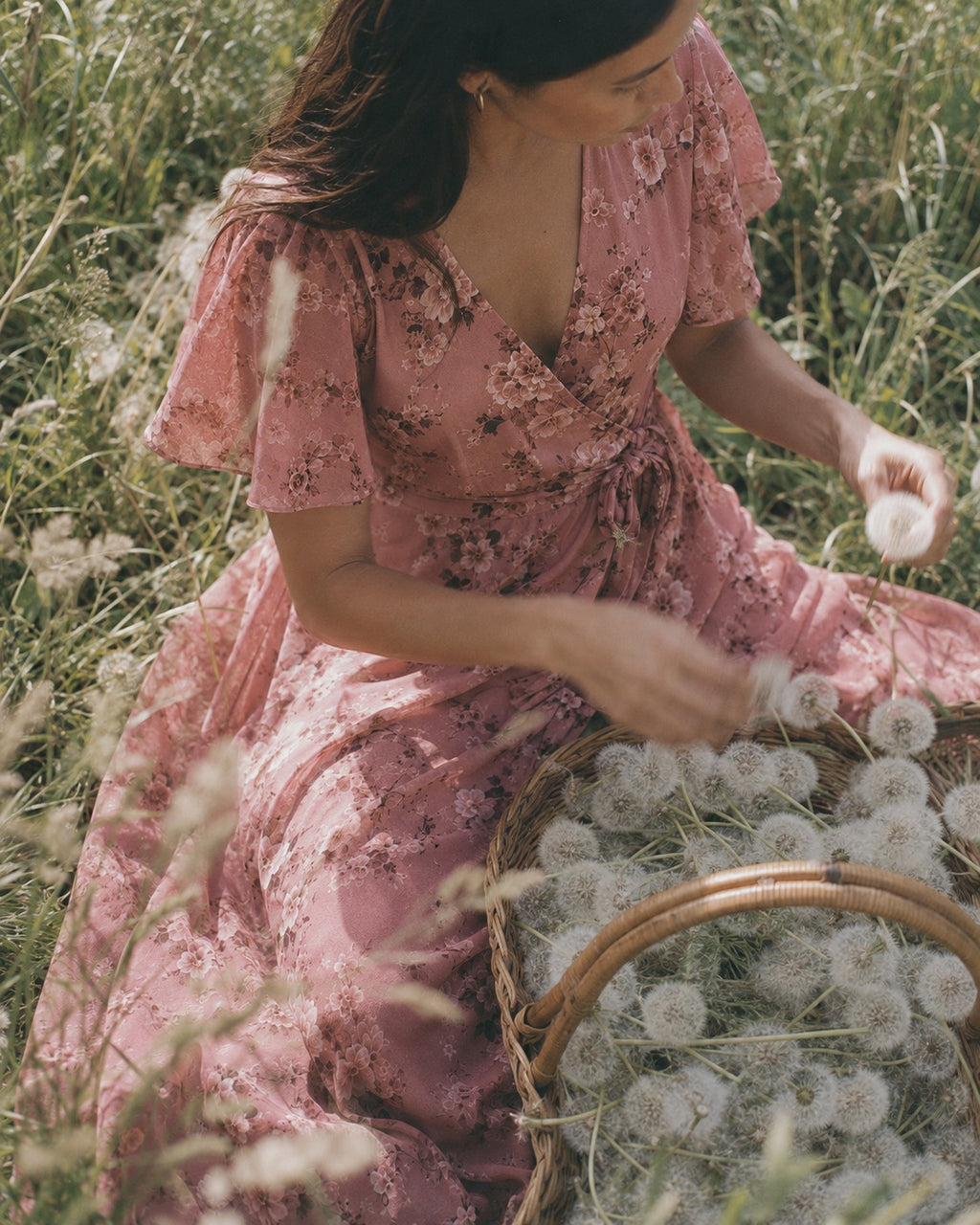 The Delphine Dress — Floral Petite Maxi Dress