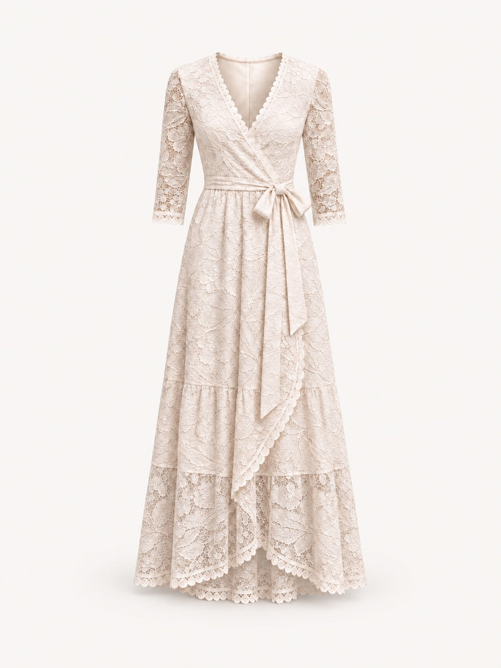 The Maribel Lace Dress — Petite Lace Maxi Dress