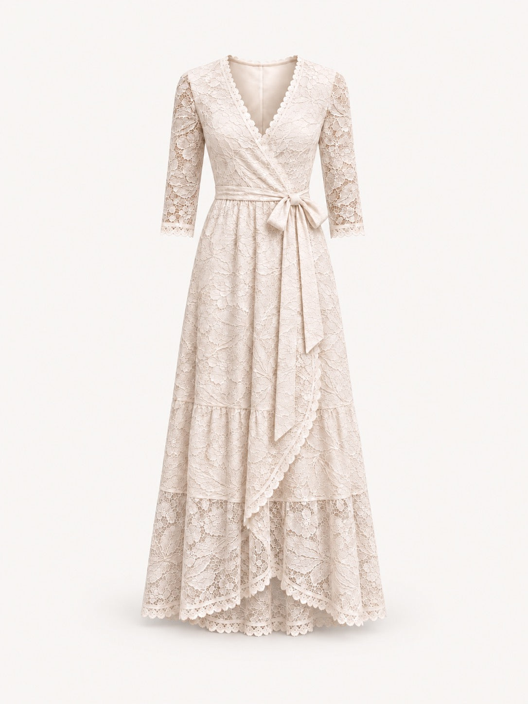 The Maribel Lace Dress — Petite Lace Maxi Dress