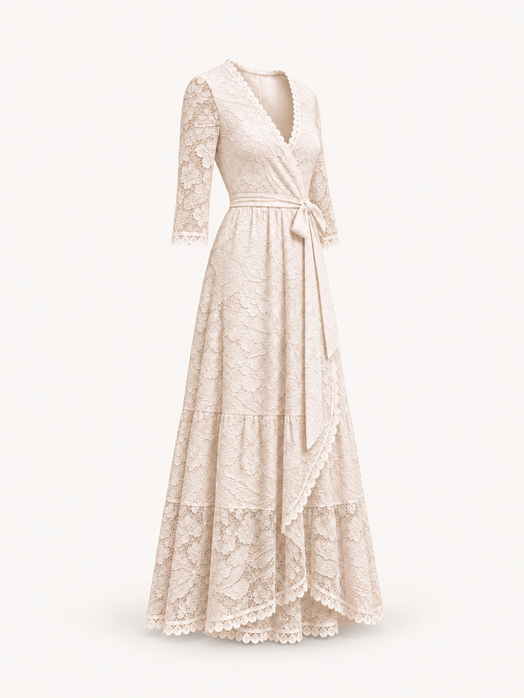 The Maribel Lace Dress — Petite Lace Maxi Dress