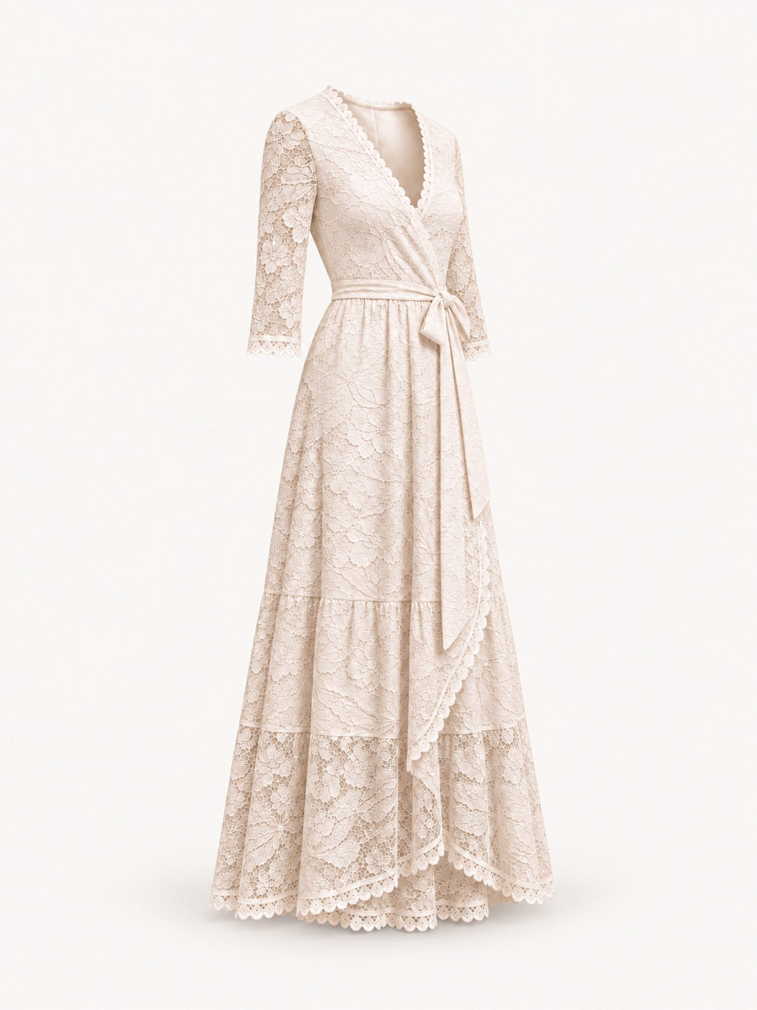 The Maribel Lace Dress — Petite Lace Maxi Dress