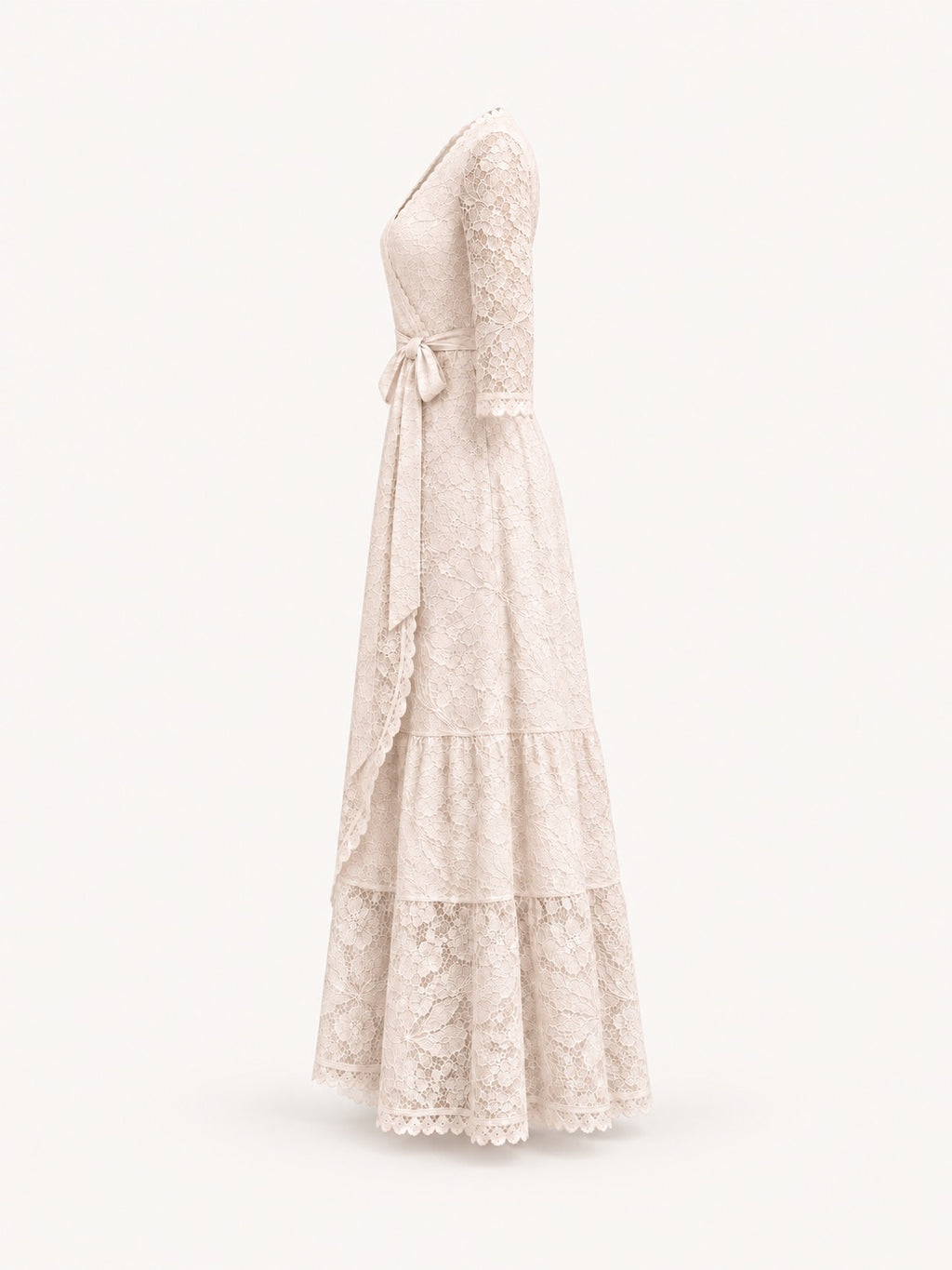 The Maribel Lace Dress — Petite Lace Maxi Dress