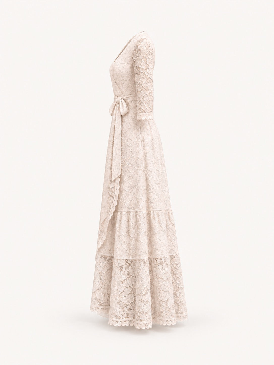 The Maribel Lace Dress — Petite Lace Maxi Dress