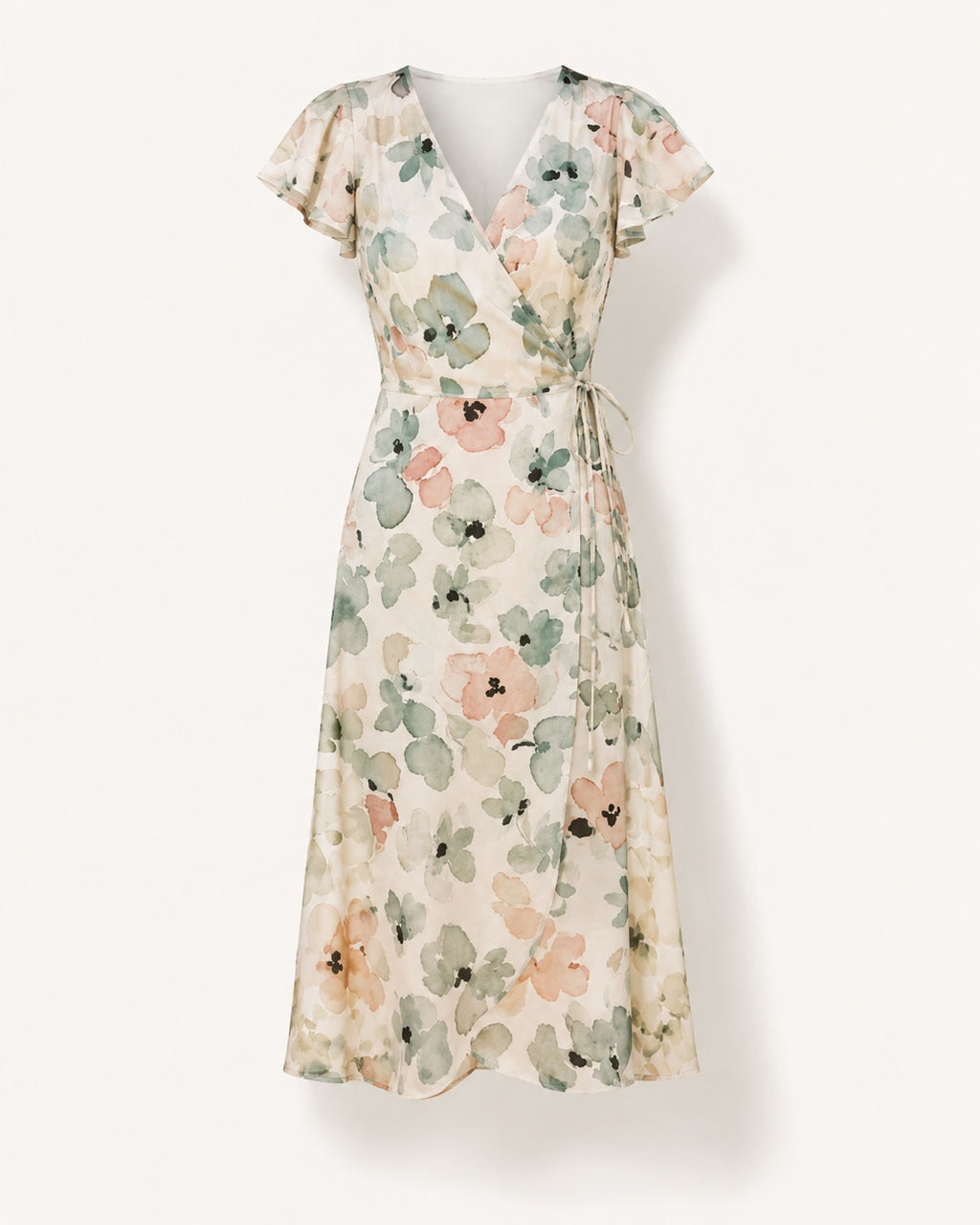 The Camille Dress — Petite Floral Midi Dress