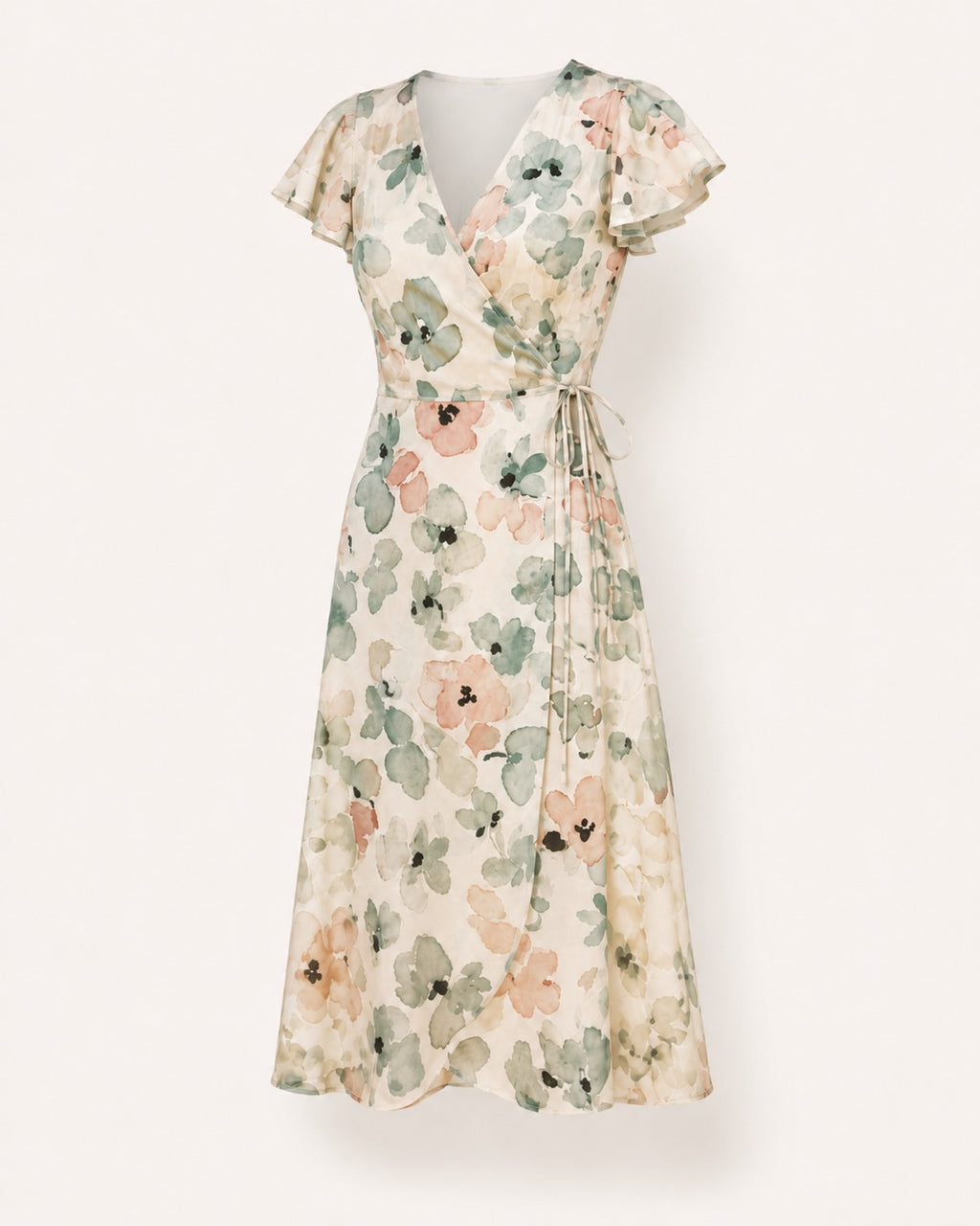 The Camille Dress — Petite Floral Midi Dress