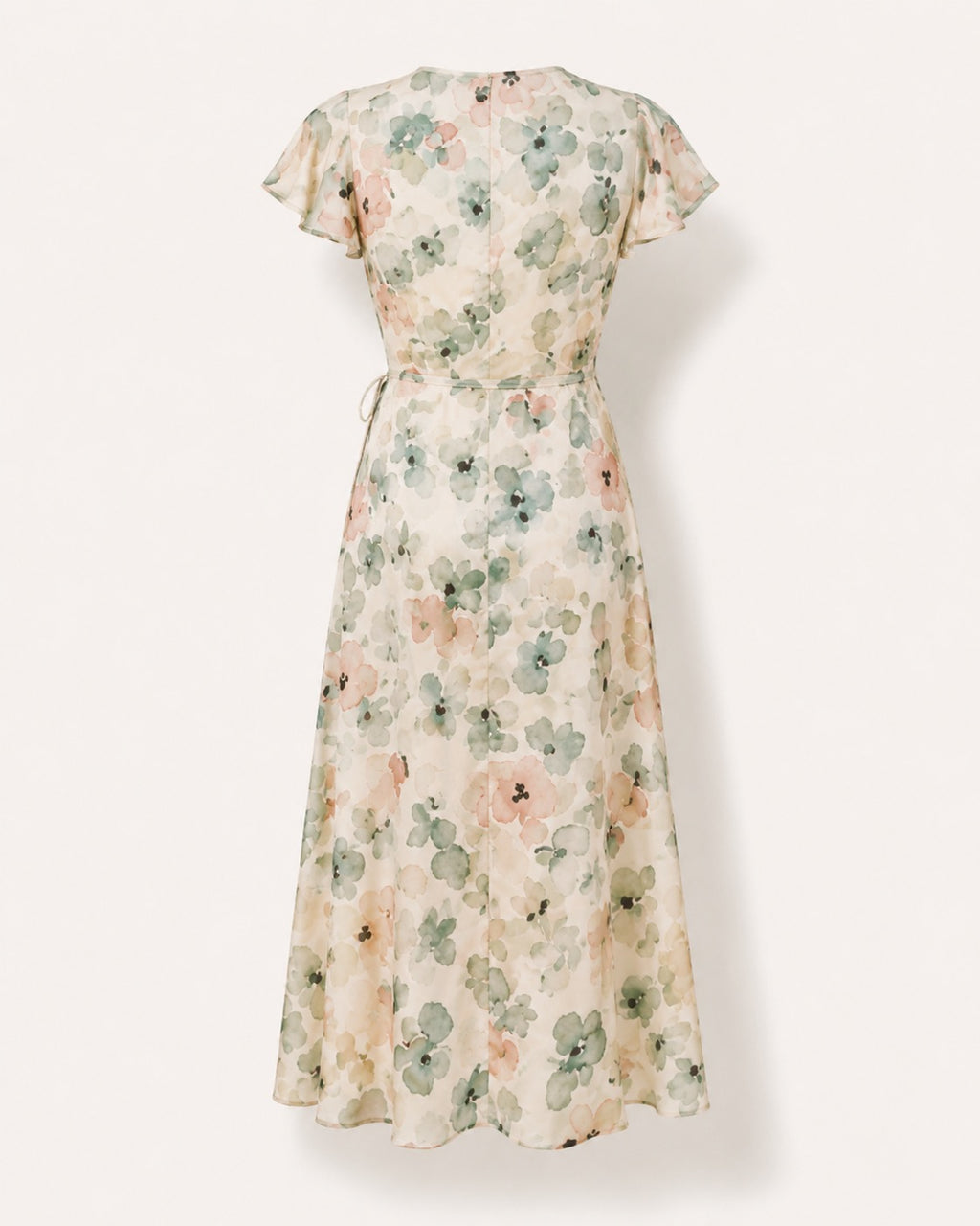 The Camille Dress — Petite Floral Midi Dress