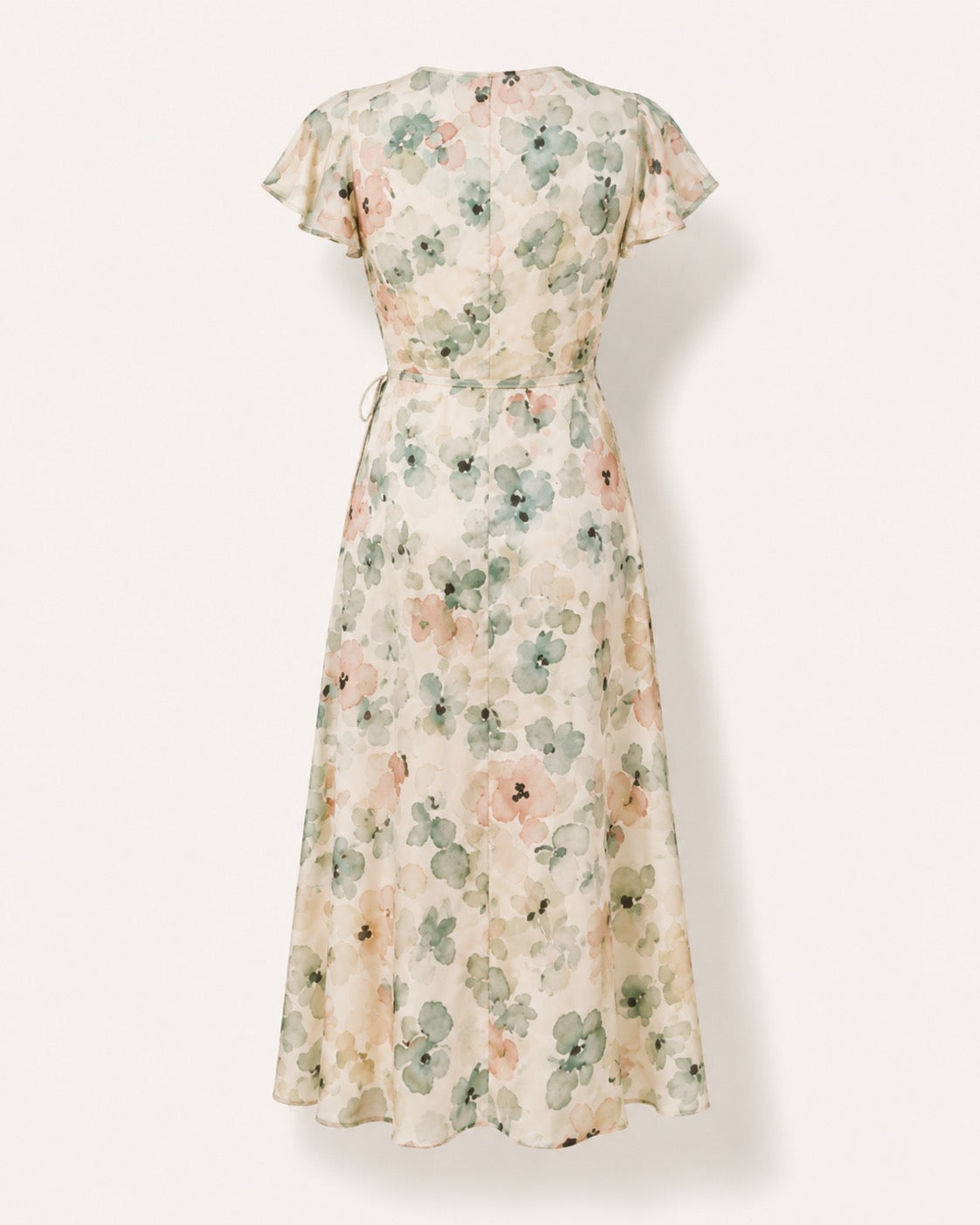 The Camille Dress — Petite Floral Midi Dress