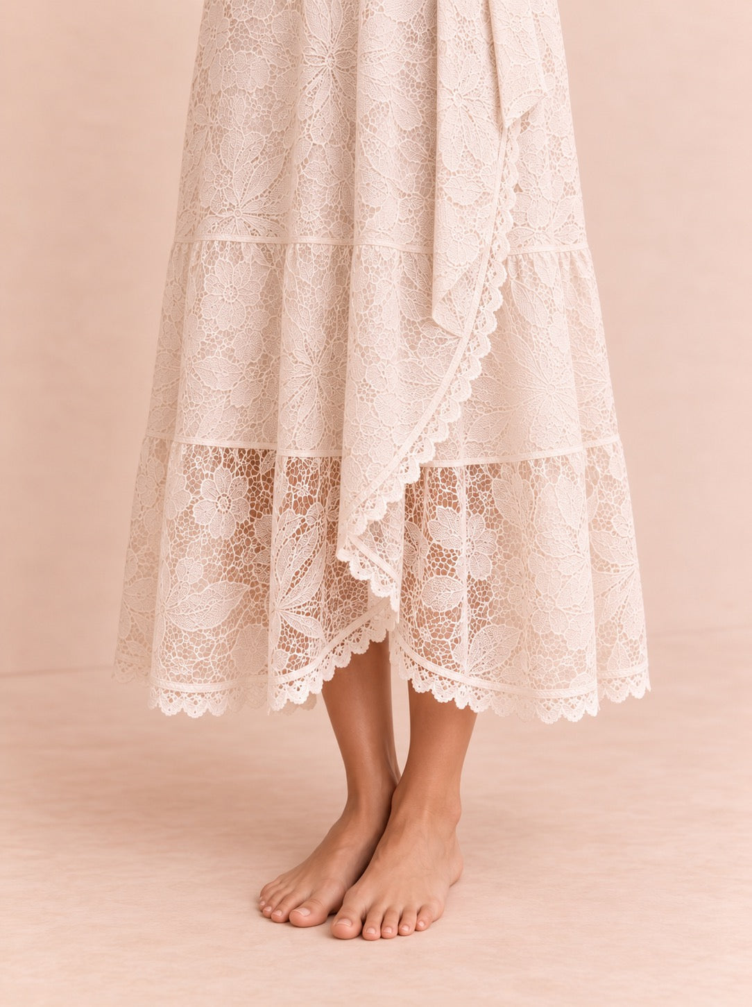 The Maribel Lace Dress — Petite Lace Maxi Dress