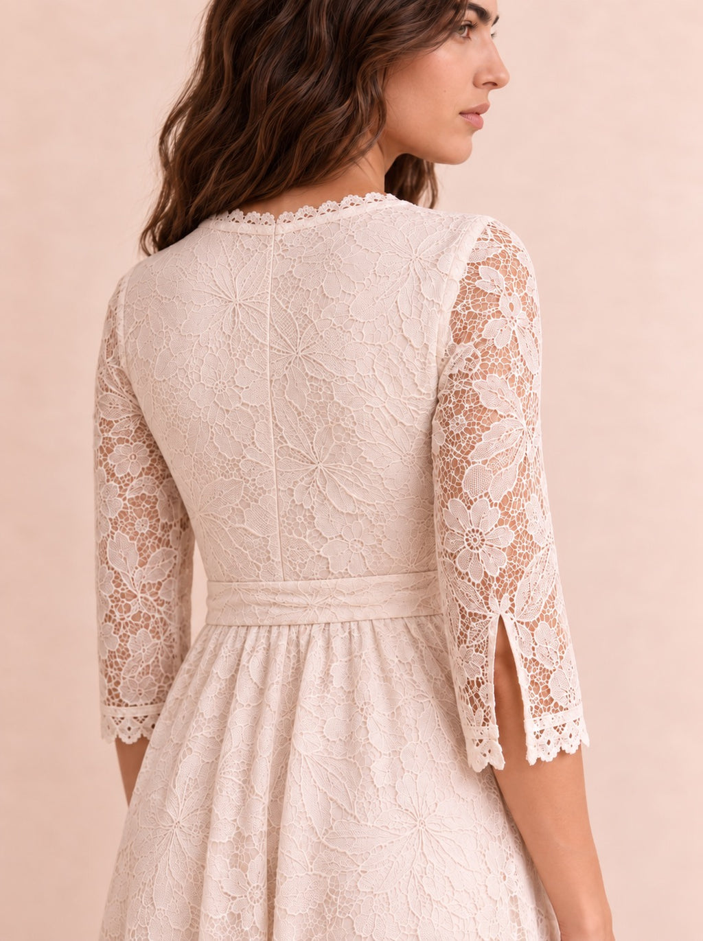 The Maribel Lace Dress — Petite Lace Maxi Dress