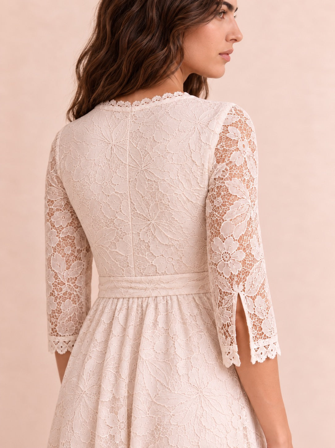 The Maribel Lace Dress — Petite Lace Maxi Dress